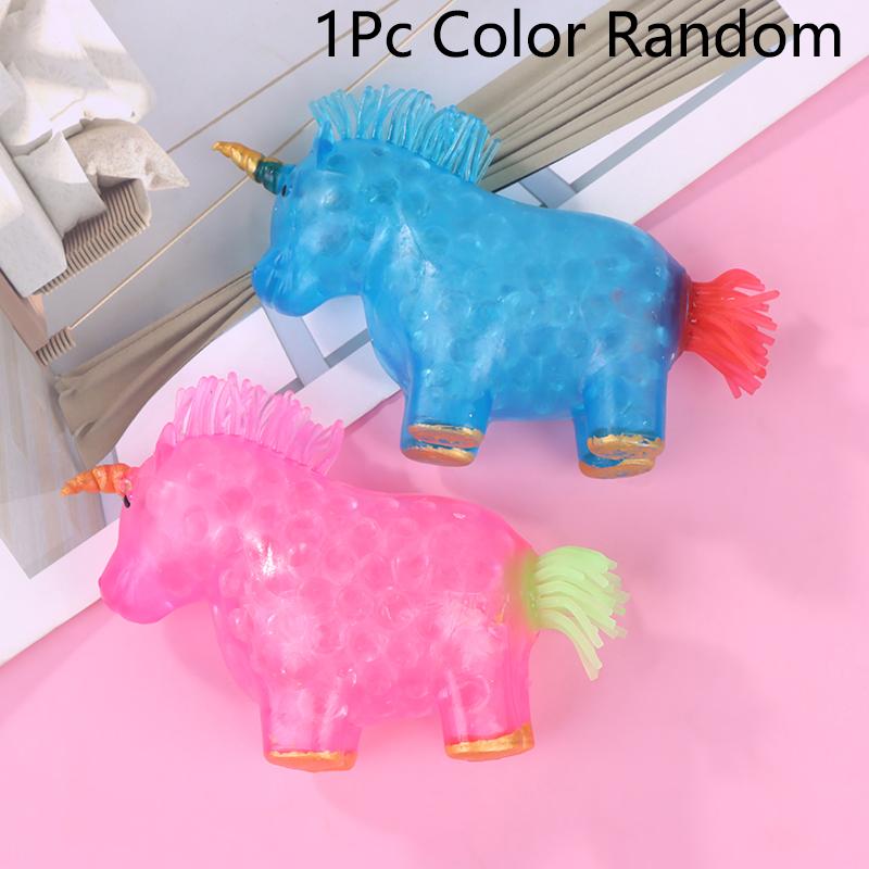 

Игрушка-антистресс, улучшающая настроение, игрушка для сжимания, снятие стресса и тревоги, игрушка-шар-единорог, красочный гель-вода A