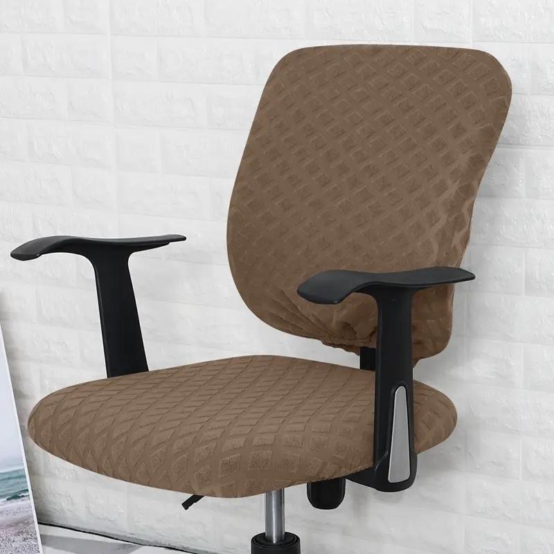 Office Chair Cover Universal Rotating Chair Slipcovers Water Resistant Stretch Removable Protector Computer Chair Seat Cover