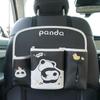 Car Seat Storage Bag Panda Pattern PU Leather Back Of Seat Car Bag Back Of Seat Car Organizer Back Seat Organizers And Storage