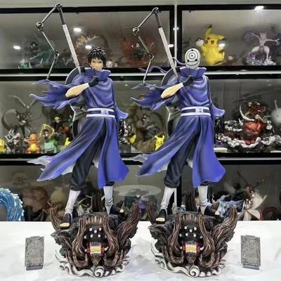 Naruto Shippuden: Surge Series Uchiha Obito Scene Model GK Figure Collectible Toy with Double Head Sculpture