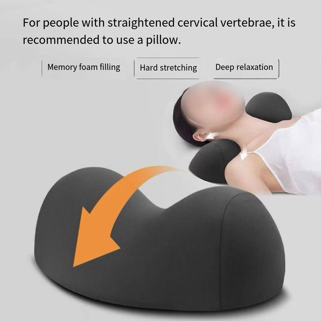 [Ergonomic Cervical Pillow] Ergonomic Neck Support Pillow | 1pc Contoured Cervical Pillow for Sleeping, Breathable Polyester, Hand Wash Only