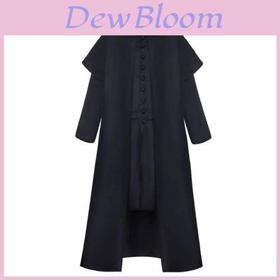 Harry Potter Severus Snape Cosplay Costume With Embroidered Cloak For Comic Con And Halloween