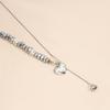 Adjustable Length Heart Beaded Necklace Sweet Cool Fashion For Everyday Outings Gatherings