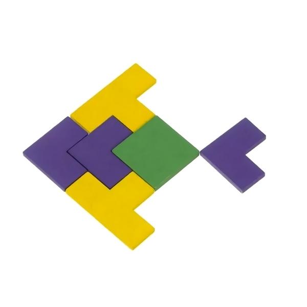 Puzzle en Bois Logique Tangram 40 pièces