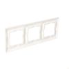3-gang Universal Frame IP20 / IP44, White Simon54