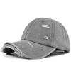 Distressed Baseball Hats Broken Hole Sunscreen Hats Fashion Peaked Cap  Man Women Outdoor Sports