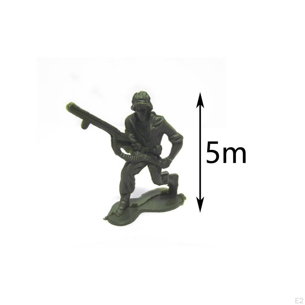 100x Soldiers Figures Collection Party Favors Toy Multipurpose Decoration Gifts for Layout Props
