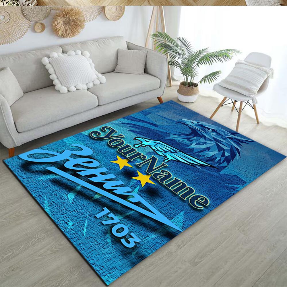Fc Zenit Saint‑petersburg 50 Customized Name Carpet Perfect for Foyer Study room Outdoor Decorate room Anti-slip Rug Decorate Offices