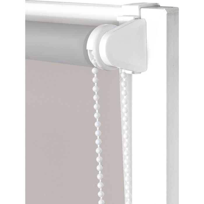 BLINDECOR | Store enrouleur opaque lisse EasyFix SANS OUTILS 67x180 - Mesure du tissu du store : 64x175 - Store gris argenté