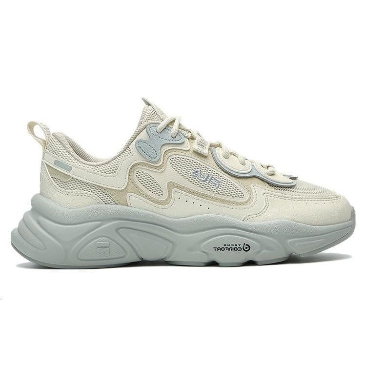 Fila Mars 1 Mesh Leather Versatile Comfortable Low-Top Lifestyle Casual Shoes Women Sneaker Off-White F12W332117FGN