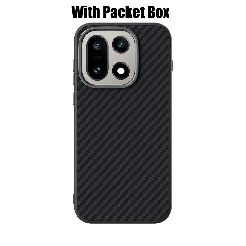 Husă Premium Model Fibră de Carbon Kevlar Pentru OnePlus 15 1+13T 13S TPU+PC Încărcare Wireless Magnetică Hard Obiectiv Acoperire Protecție Completă