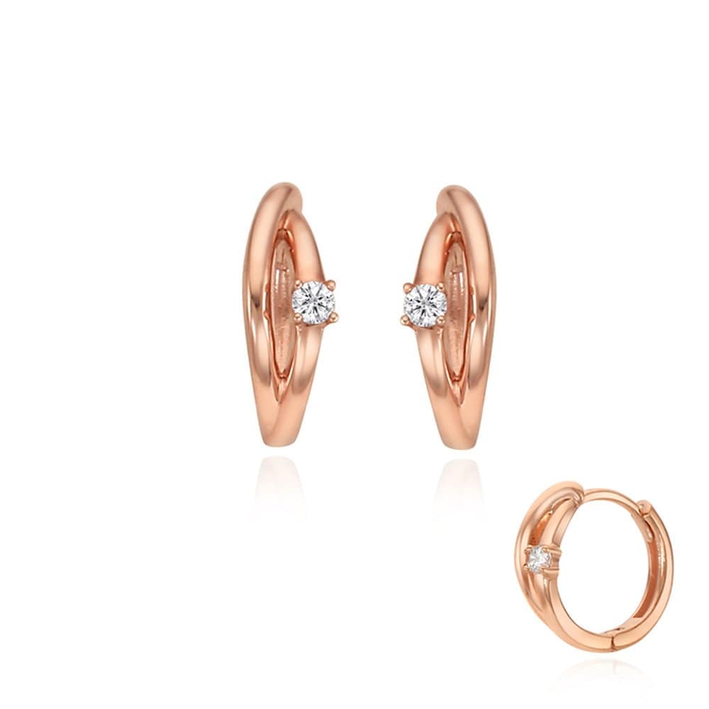 STONEHENGE Silver One-Touch Earrings Sc1739