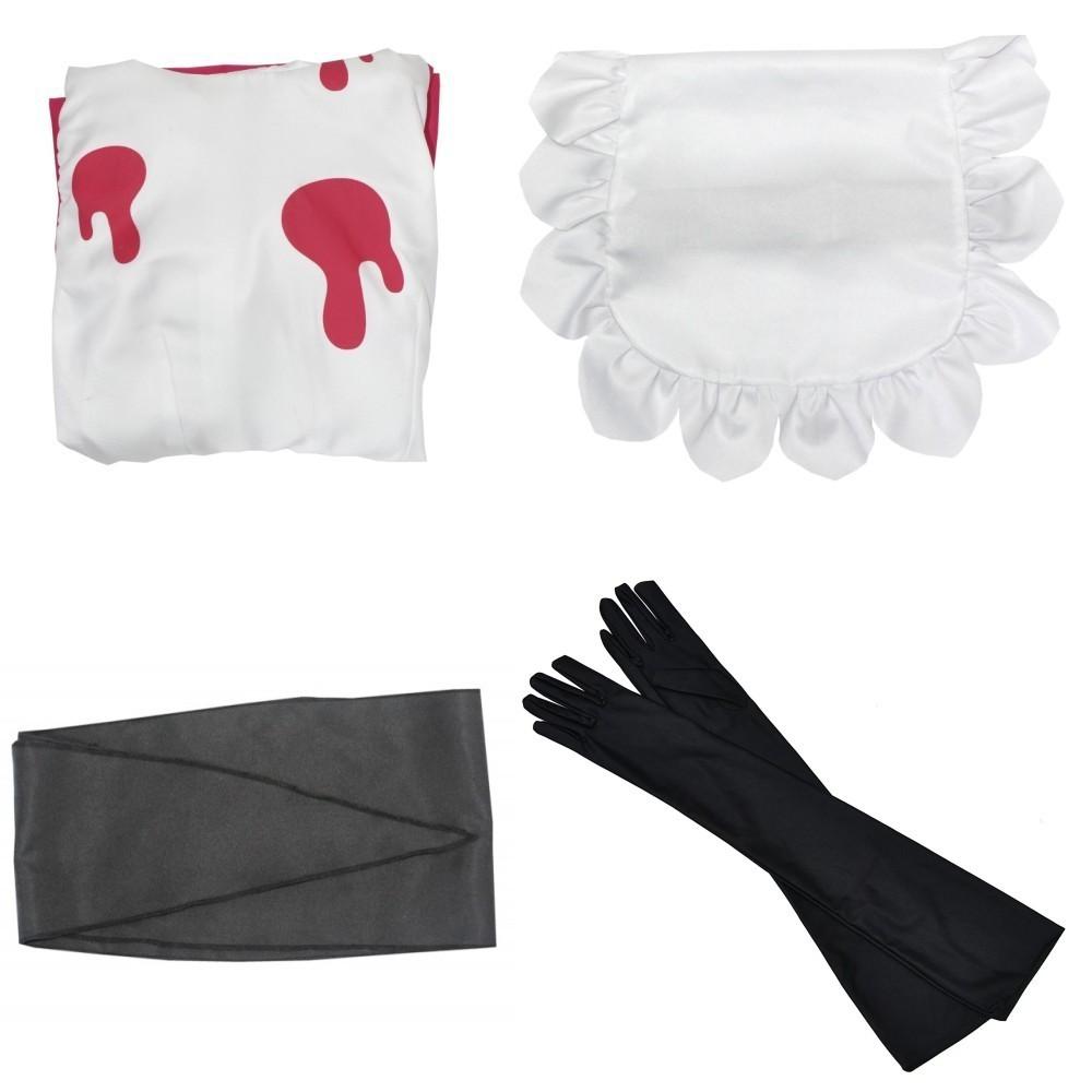 Niffty Anime Niff Cosplay Kostüm Anzug Niedliches Teufel Rollenspiel Kleidung Perücke Uniform Hotel Cosplay Halloween Party Damen Kleid