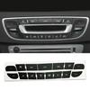 PVC Automotive Button Repair Decal Black AC Control Panel Sticker Air Conditioner Button Fix Sticker for Vehicle Models