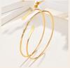 Bracciale da braccio semplice con polsino superiore per donna, Braccialetti geometrici alla moda, Gioielli regolabili