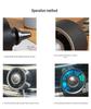 USB Car Aromatherapy Mini Fan with Colorful LED Atmosphere Light