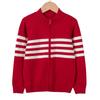 Children's Clothing Stand Collar Zipper Boy Girl Knitted Cardigan Top Spring and Autumn All-match Children's Sweater Jacket