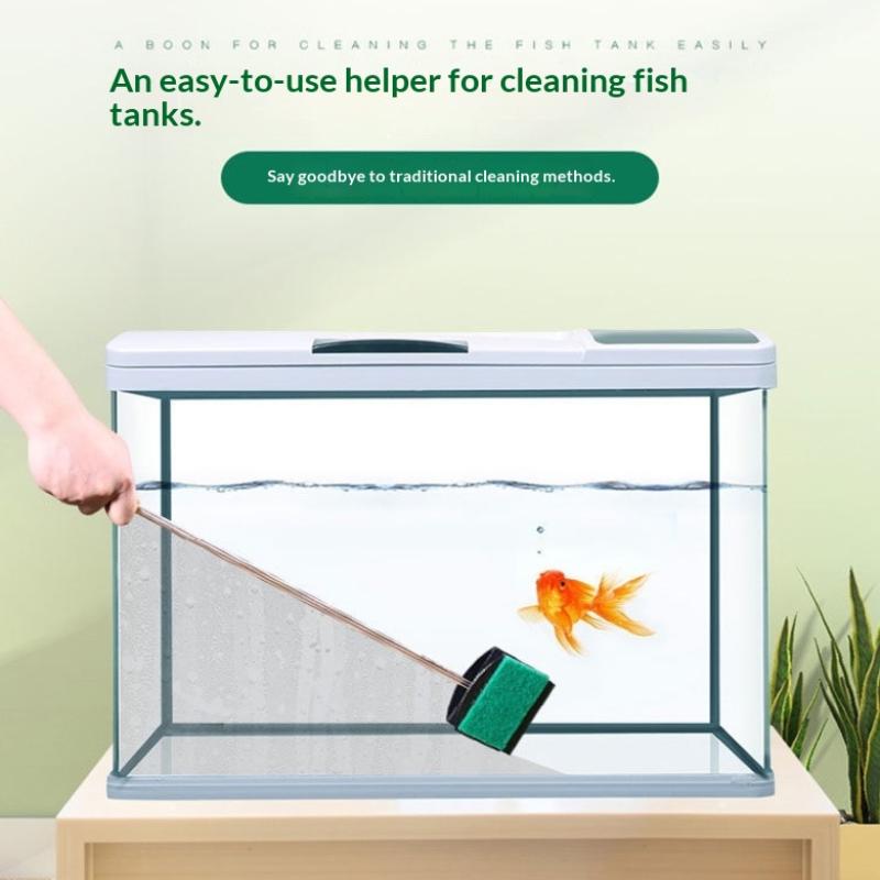 High Quality Aquarium Fish Tank Cleaning Tools Floating Algae Scraper Sponge Plant Cleaning Brushes For Glass Window