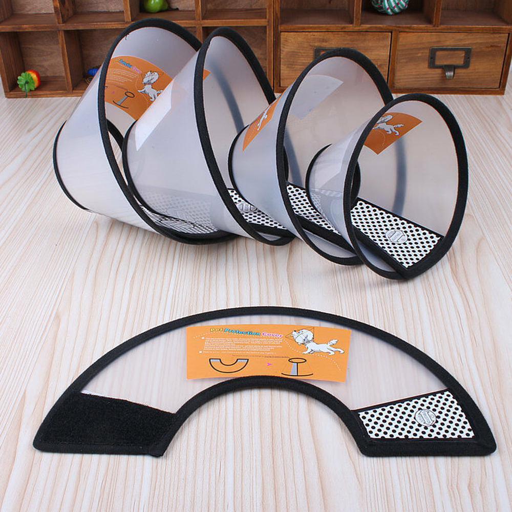 Anti-Bite Pet Protective Cover Adjustable Elizabethan Cone Recovery Cone Collar  Wound Protection
