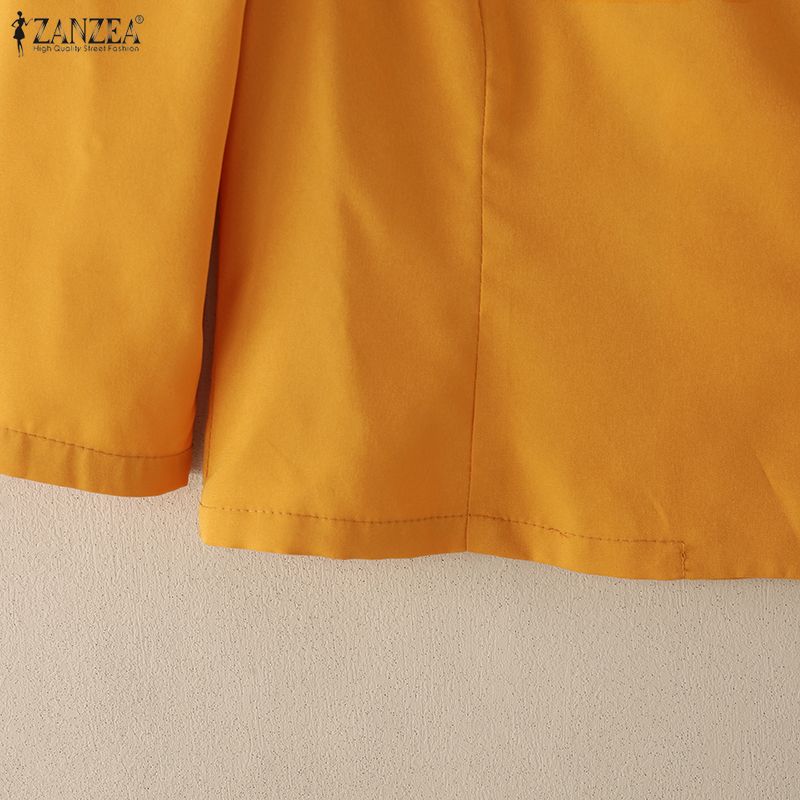 ZANZEA Women CasuaL V-Neck Solid Color 3/4 Sleeve Blouse