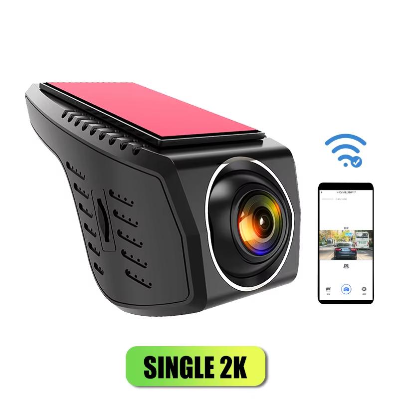 

Universal Dashcam Hidden Type WiFi 2K HD Car Driving Recorder Dash Cam 170° Wide-Angle Car DVR Camera None
