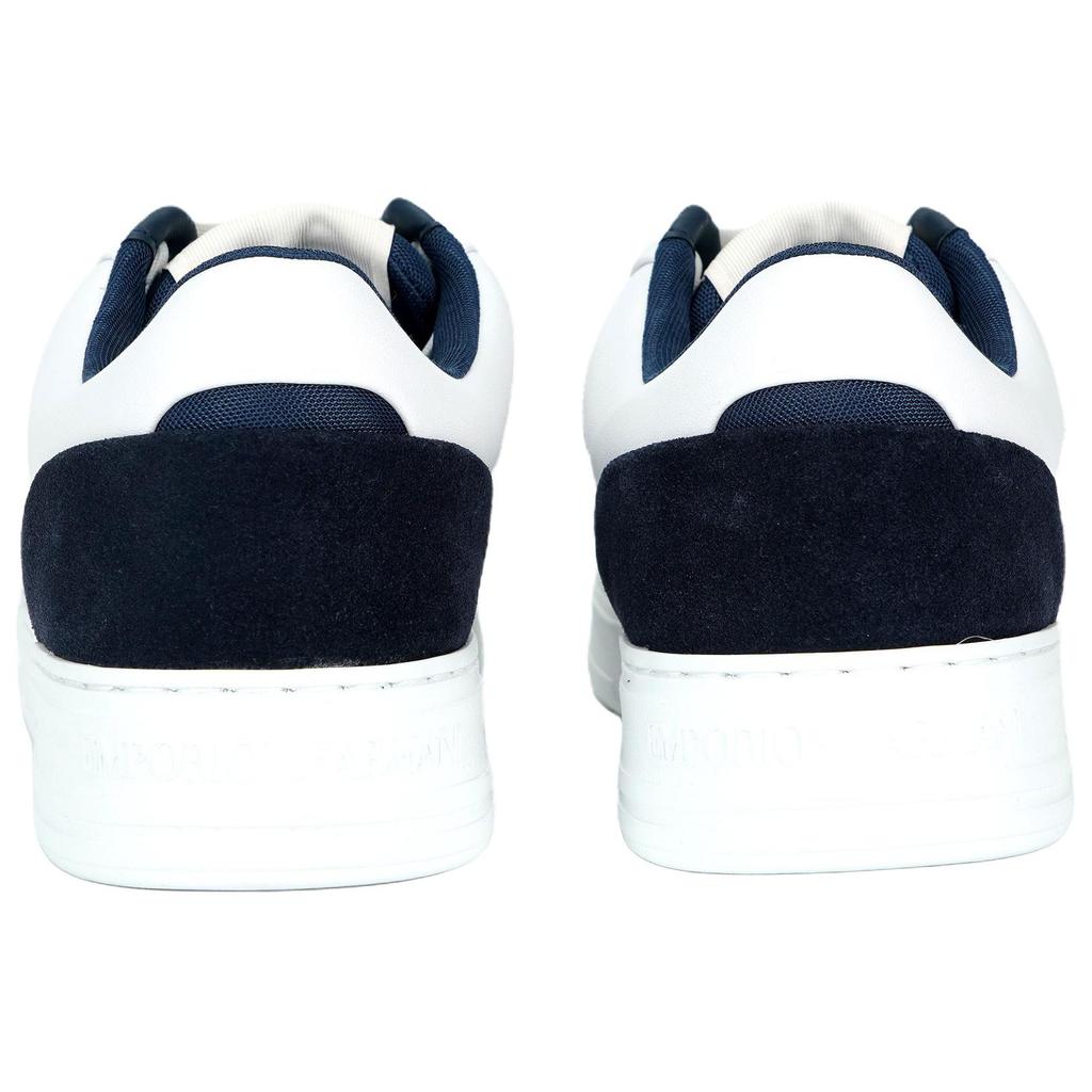 Emporio Armani Suede Comfortable Versatile Low-Top Sneakers Men sneakers White X4X645XN9581T437