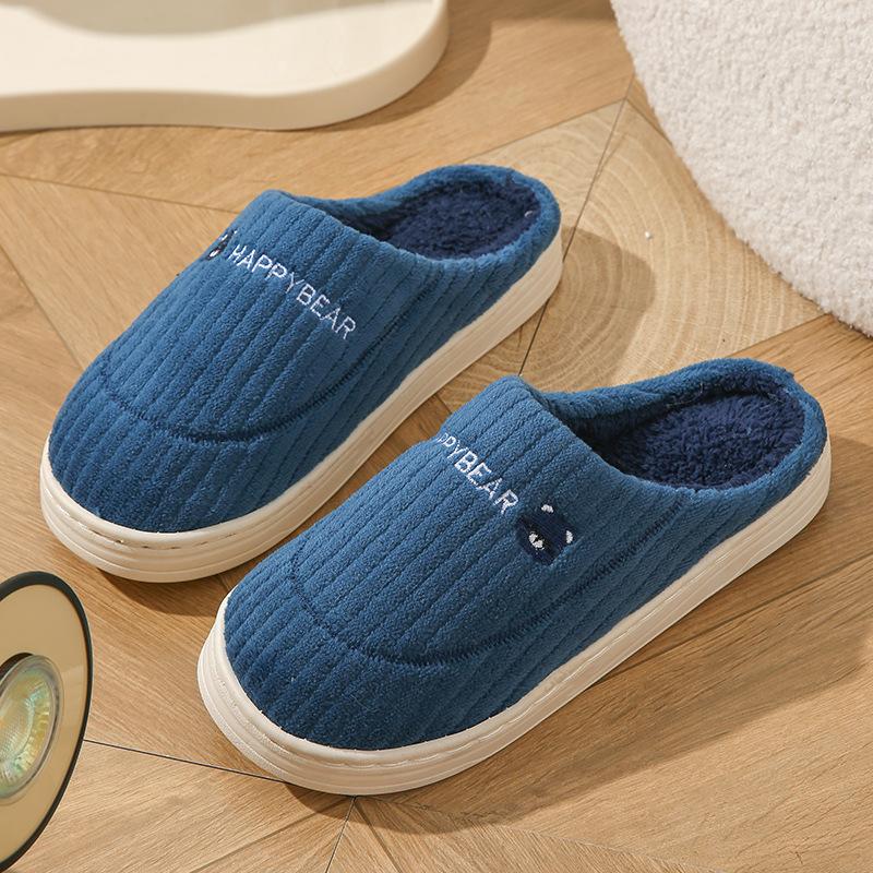 

Уютные нескользящие хлопковые тапочки для пары: Теплая зимняя домашняя обувь 42-43 (fit 41-42)