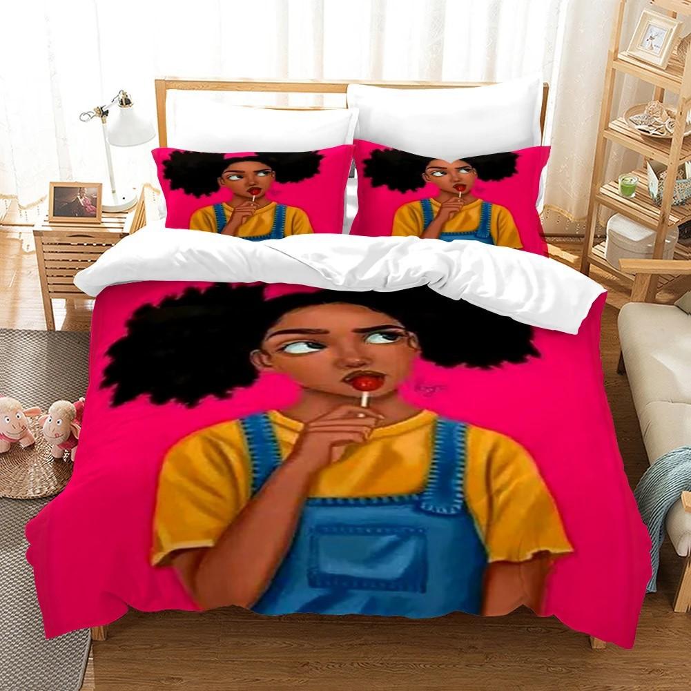 Three-Piece Quilt Cover 3D Digital Printing Bedding Home Textile Three-Piece Set