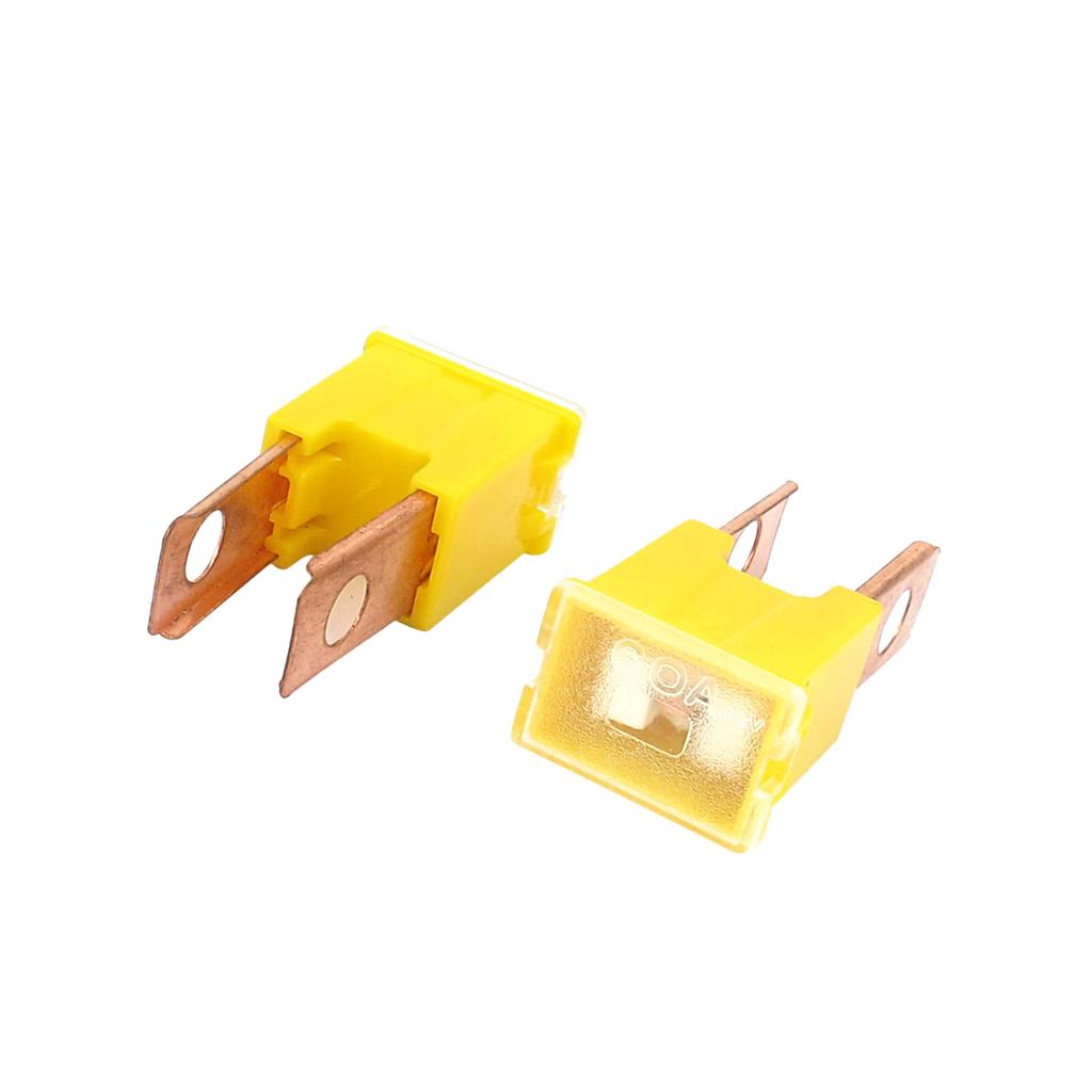 ACROPIX Type Fuse 60A Yellow 2 Pieces Automotive Power Distribution