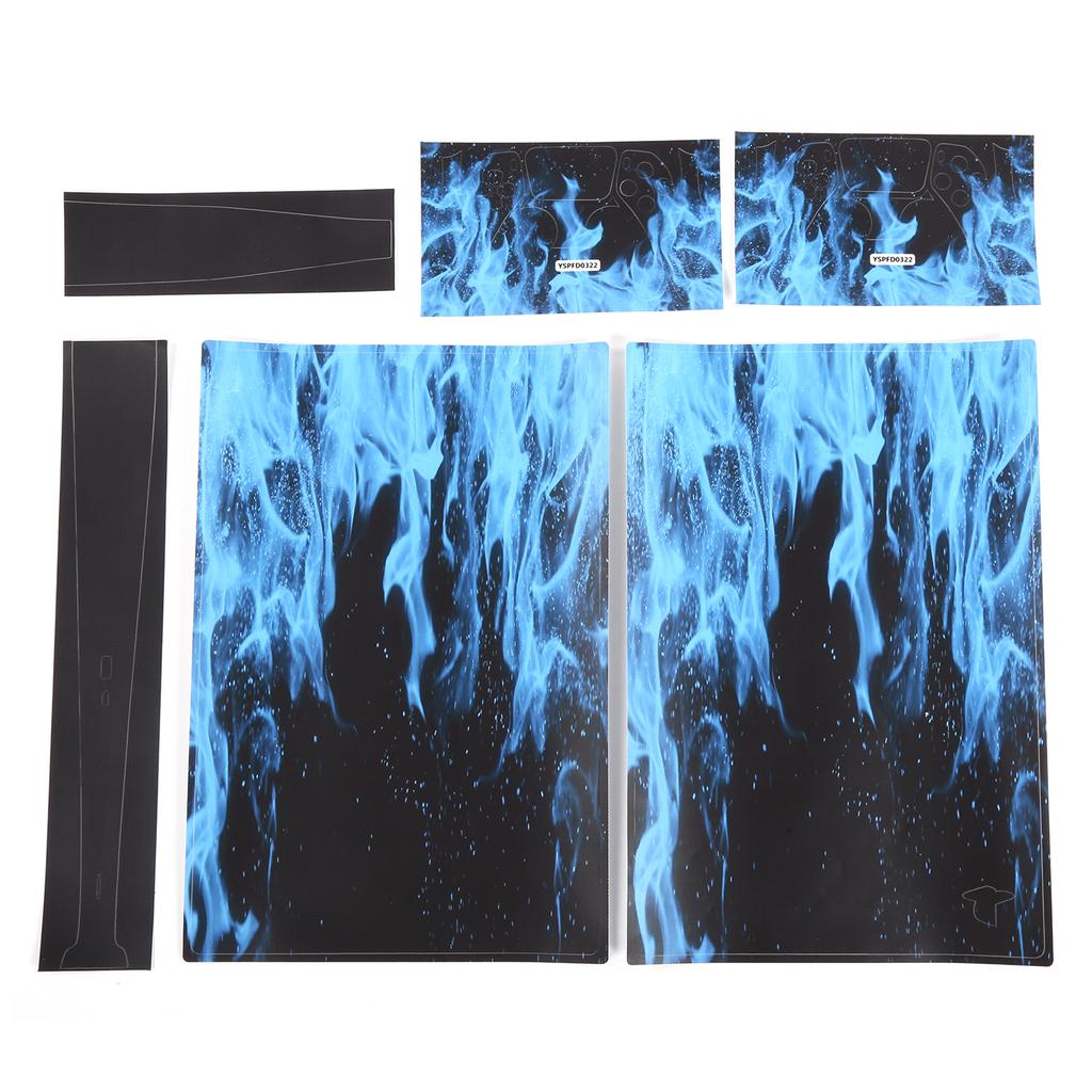 Controller Schutzaufkleber Spielkonsole Haut Dekoration Abdeckung für PS5 Flammenmuster