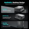 210W Retractable USB C Charger 70cm Telescopic Cable 6-in-1 Desktop Fast Charging Station for IPhone Tablet IPad