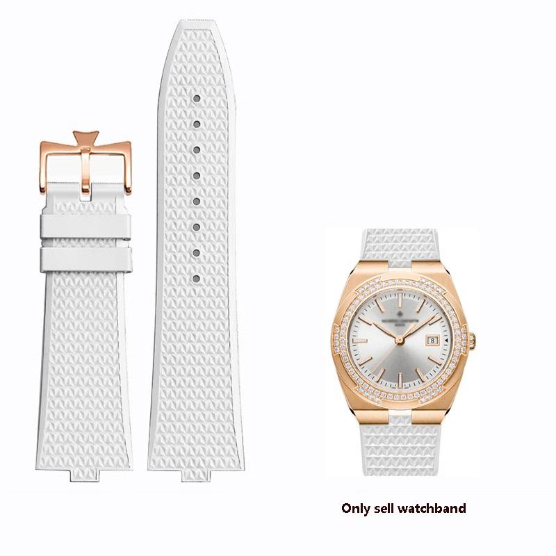 

Классический 24x7 мм быстросъемный ремешок из фторкаучука FKM для часов Vacheron Constantin VC Overseas 4300V 4500V 5500V 7900V 24mmx7mm