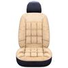 New Luxury Car Seat Cushion Winter Plush Plaid Thickening Warm Suv Universal Front Single Seat Cover Comfortable And