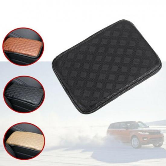Universal Car Armrest Pad Mat Cover Center Console Box PU Leather Cushion Pad