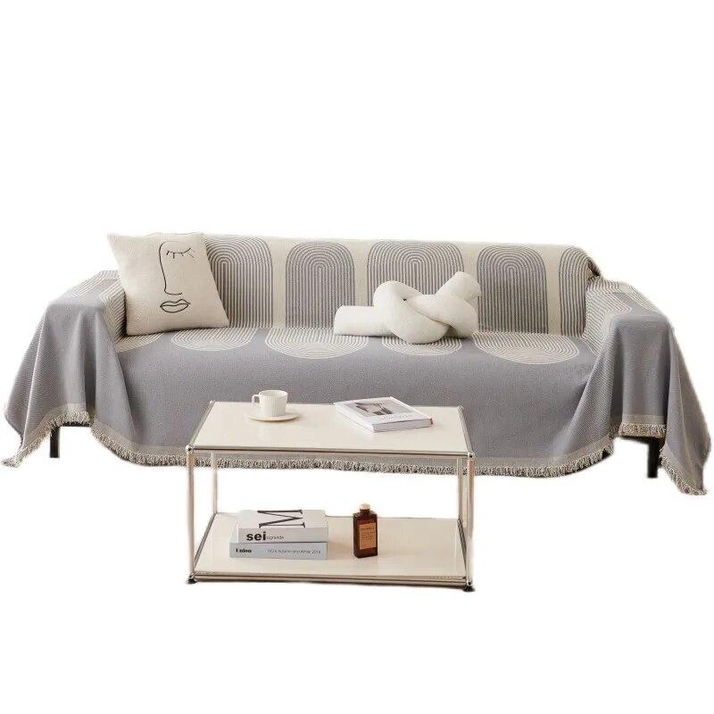 Weiches und klebriges Chenille-Sofahandtuch mit doppeltem Verwendungszweck, knitterfrei, rutschfest, katzenkratzfest und hautfreundlich.