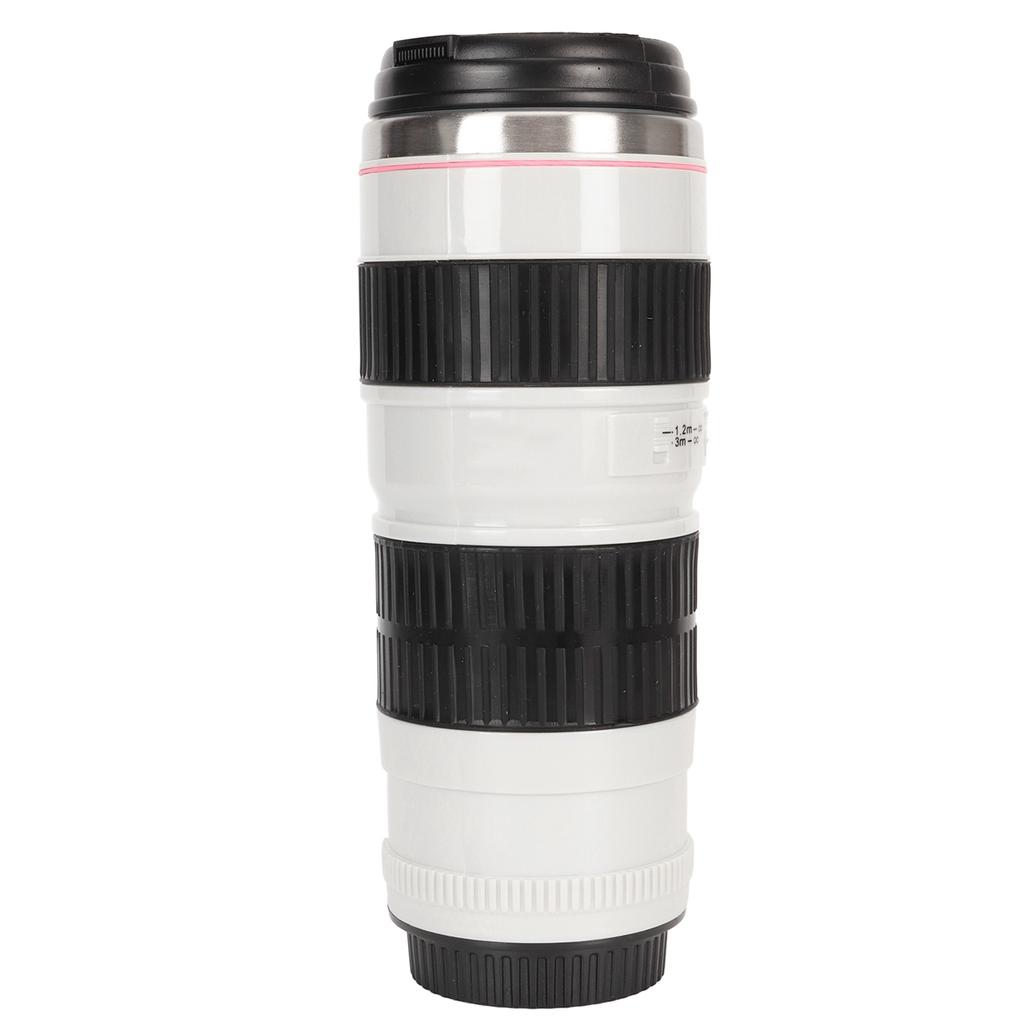 Camera Lens Coffee Mug Stainless Steel Coffee Mugs Sled Lids Photographer Camera Mug Travel Coffee Cup for Men Women