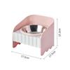 Elevated Stainless Steel Cat Bowl, Anti-Spill Raised Pet Feeder for Cats Small Dogs