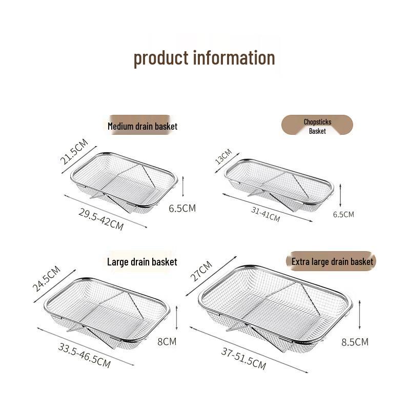 ZISIZ Retractable Sink Drainer Basket