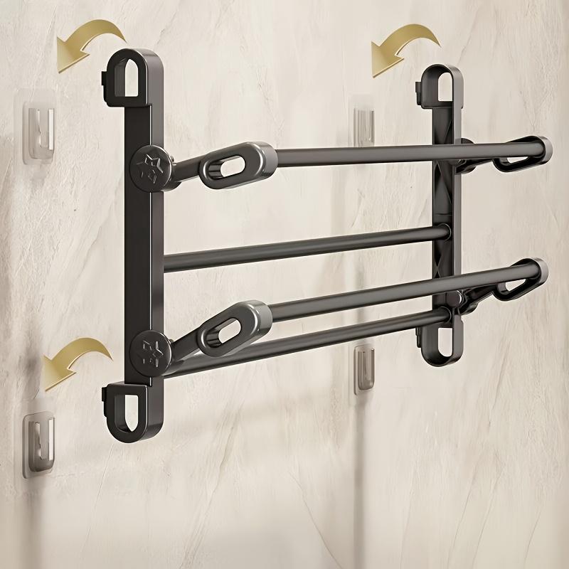 Multi-layer No-Drill Behind-Door Shoe Rack, Wall-Mounted Shoe and Boot Storage Shelf, Foldable Shoe Cabinet with Adjustable Incline, Space-Saving 30cm