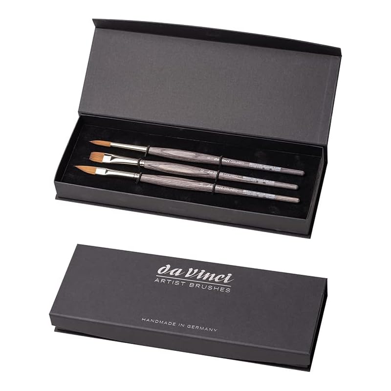 

da Vinci COLINEO (Synthetic Kolinsky red sable) Deluxe gift set of 3