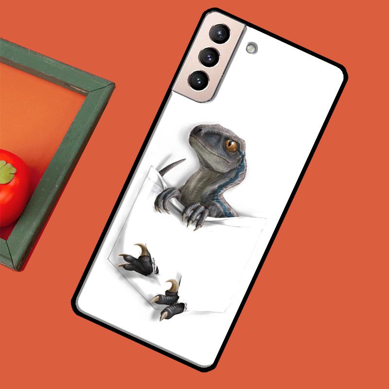 Cute Dino Dinosaur Cover For Samsung Galaxy S23 S21 Ultra S20 FE S8 S9 S10 Note 10 Plus Note 20 S22 Ultra Case