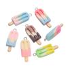 10 piezas 12x32mm Encantos Colgantes de Resina con Forma de Paleta de Helado Coloridos y Lindos para Collares Pulseras Colgantes Accesorios para la Fabricación de Joyería DIY