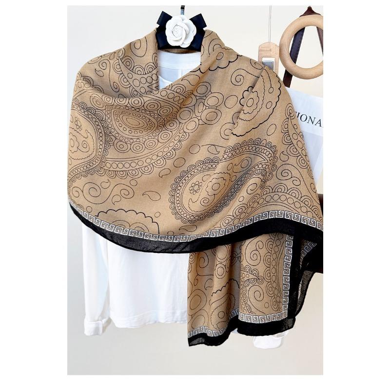 Korean Style Retro Paisley Printed Women S Fashion Long Scarf