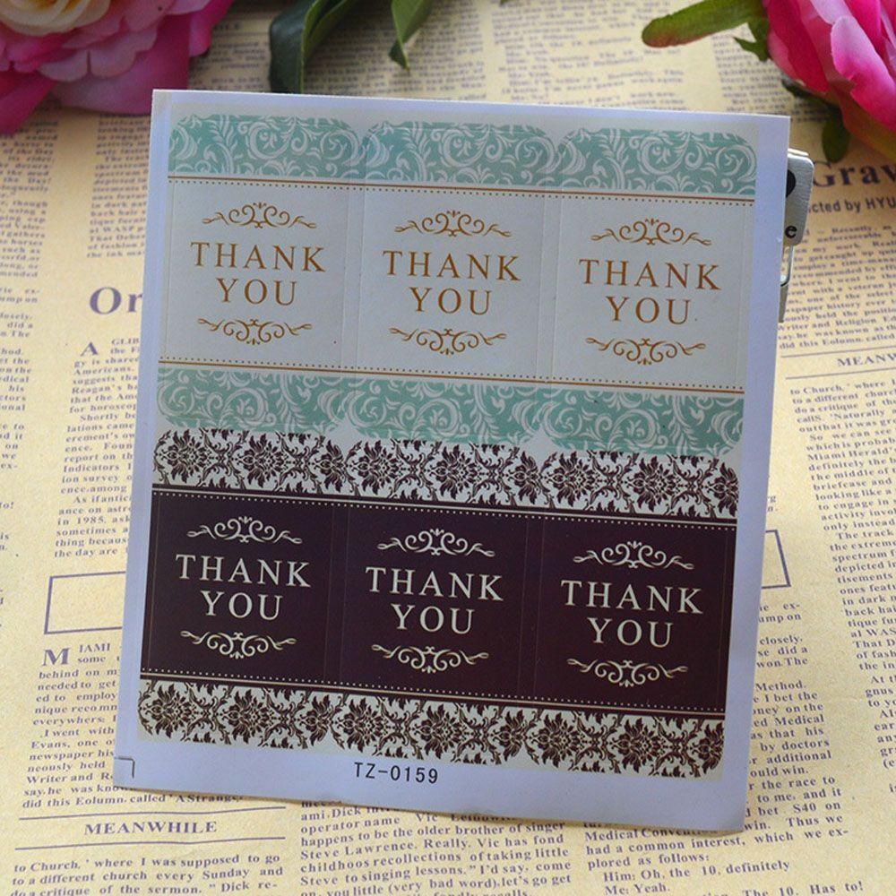 Self-adhesive Thank You Labels Paper Labels Stickers Sealing Sticker Cake Candy Box Gift Box