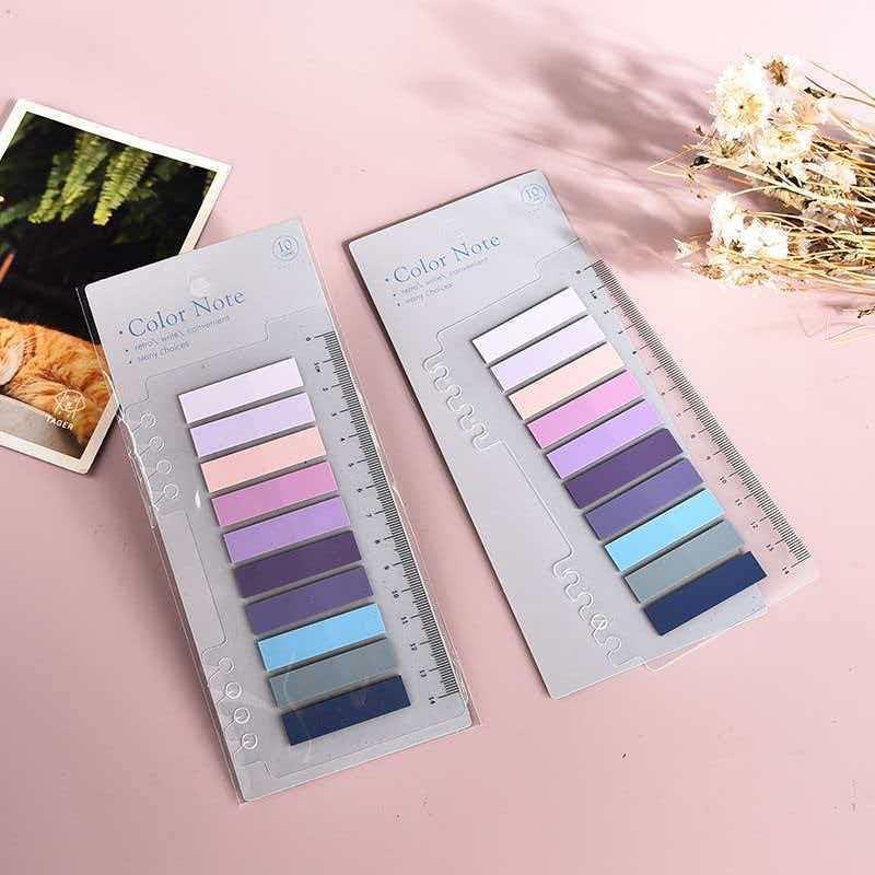 Morandi Color Sticky Note Index Tabs – Loose-leaf Classification Memo Pad Labels