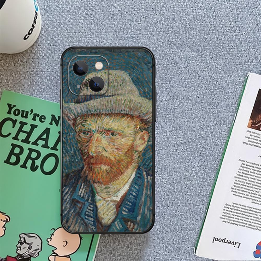 Husă pentru telefon autoportret Van Gogh Coque pentru Iphone Xiaomi Mi Samsung Galaxy Redmi Note AS 11 12 13 14 15 22 23 24 5G Pro Plus Max Fe Ultra