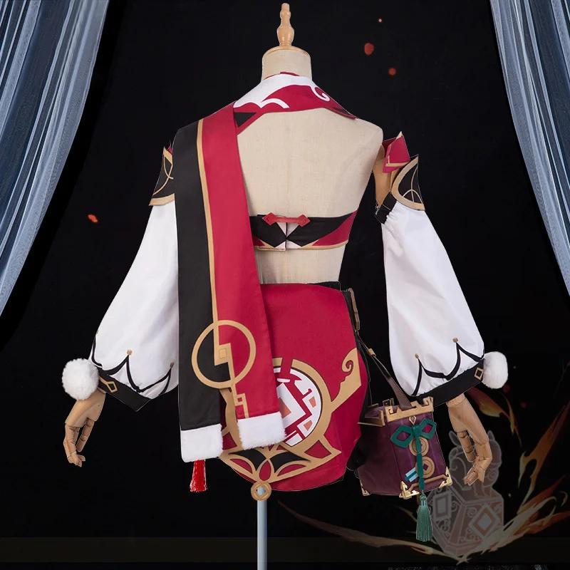Game   YanFei Cosplay Costume Yan Fei Sexy Outfits with Hat Bag Halloween Carnival Suit For Women Custom Made
