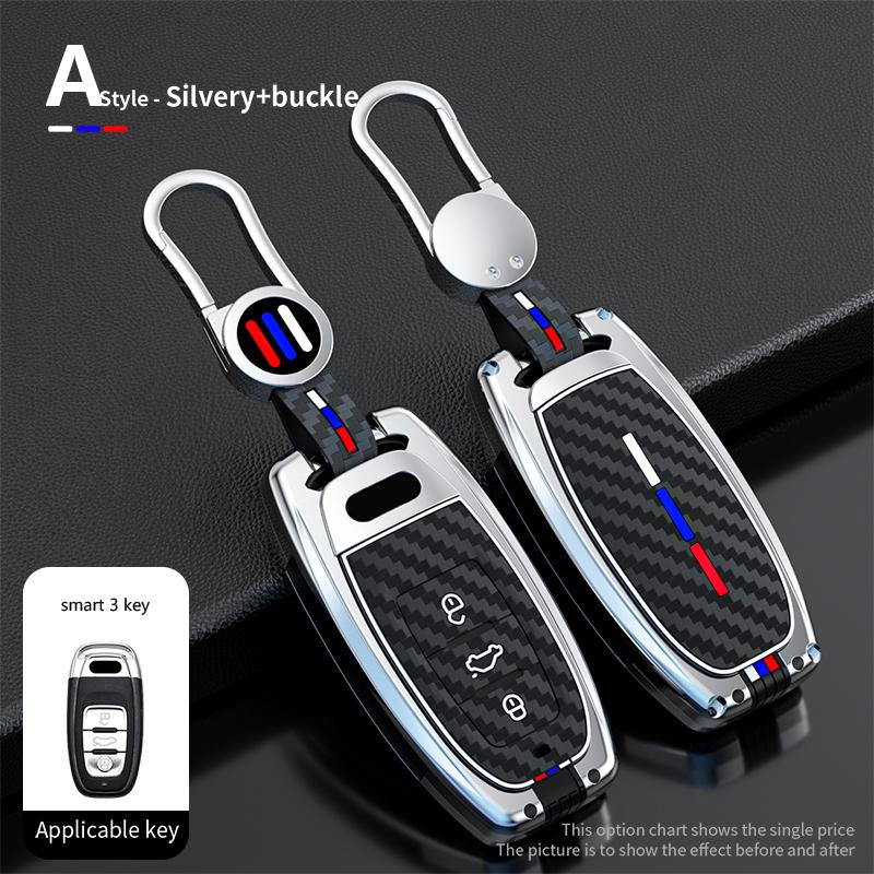 Car Key Case Cover for  A1 A3 8V A4 B8 B9 A5 A6 C7 A7 A8 Q3 Q5 Q7 S4 S6 S7 S8 R8 TT Keychain Accessories Llavero