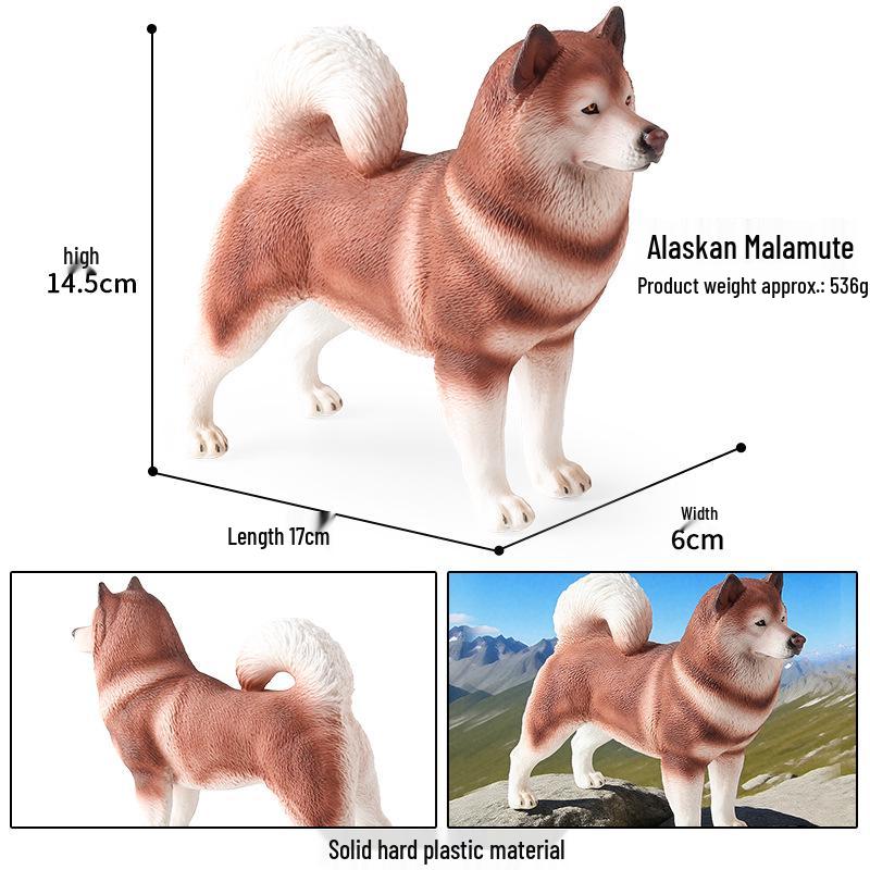 Large Shiba Inu Akita Inu Dog Figurine Model Toy Ornament