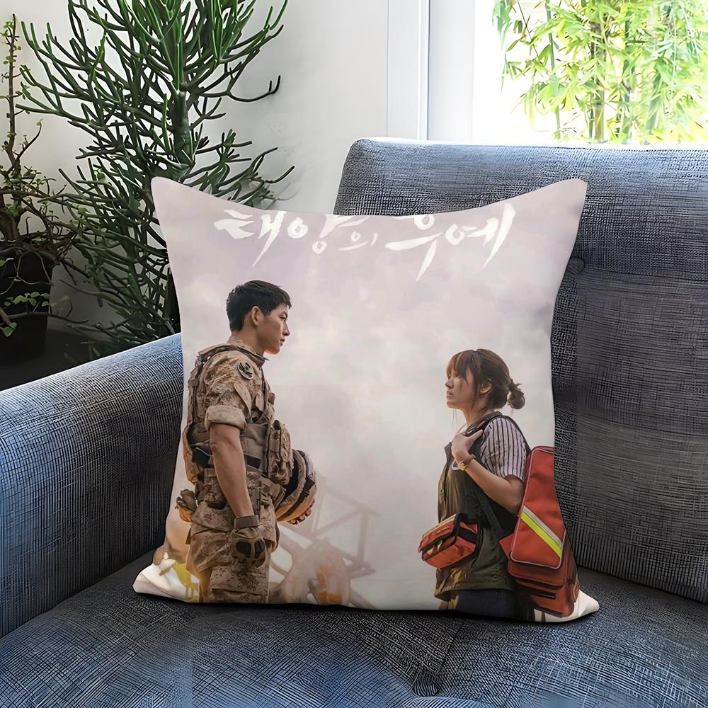 TV series D-Descendants of the SunS Cushion Cover Comfortable Reversible Pillow Cover Ideal for Car Sofa Bedroom & Beyond